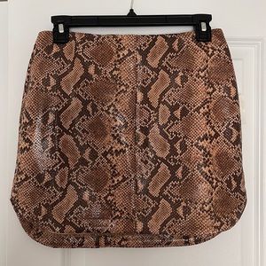Snake Skin Mini Skirt 🐍